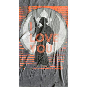 Mens Medium Star Wars tshirt I Love You